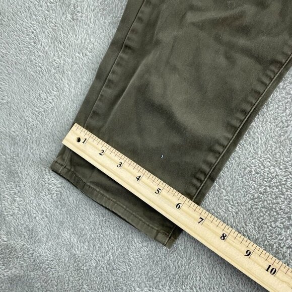 Ben Sherman Mens Olive Chino Pants W32 L32 Cotton & Spandex 0901 - Picture 7 of 10